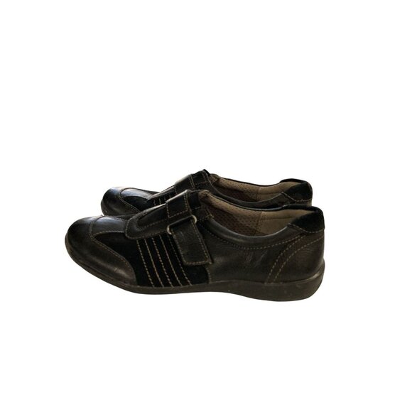 Naturalizer Womens Size 6.5M Black Leather Casual hook loop closure Shoes - Picture 3 of 8